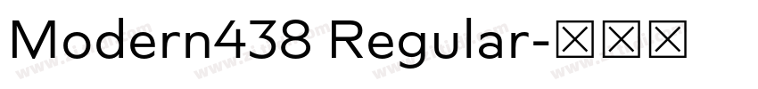 Modern438 Regular字体转换